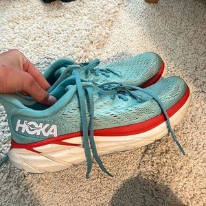 Women’s Hoka Clifton 8: Aquarelle/Eggshell Blue